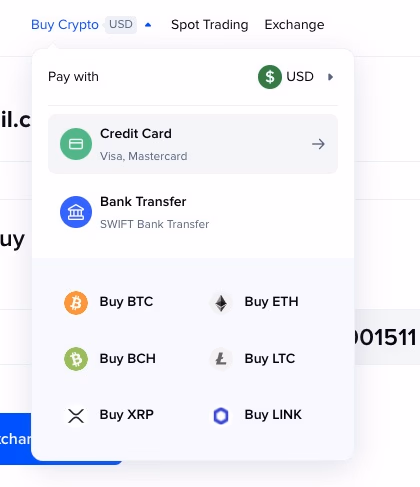Binaryx review: buying crypto with a credit card.